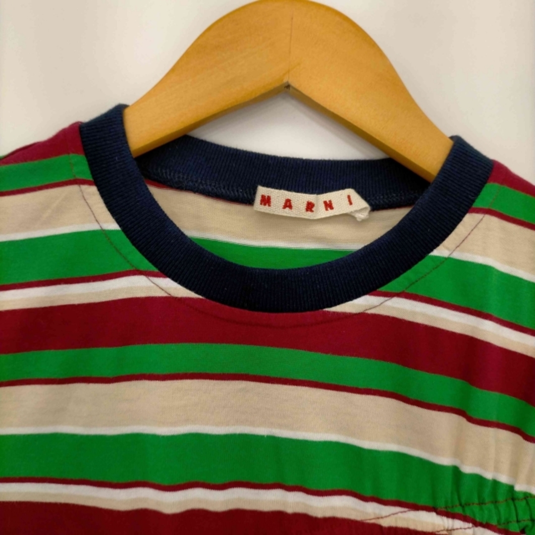 Marni(マルニ)のMARNI(マルニ) フリルデザイン ボーダーTシャツ レディース トップス レディースのトップス(Tシャツ(半袖/袖なし))の商品写真