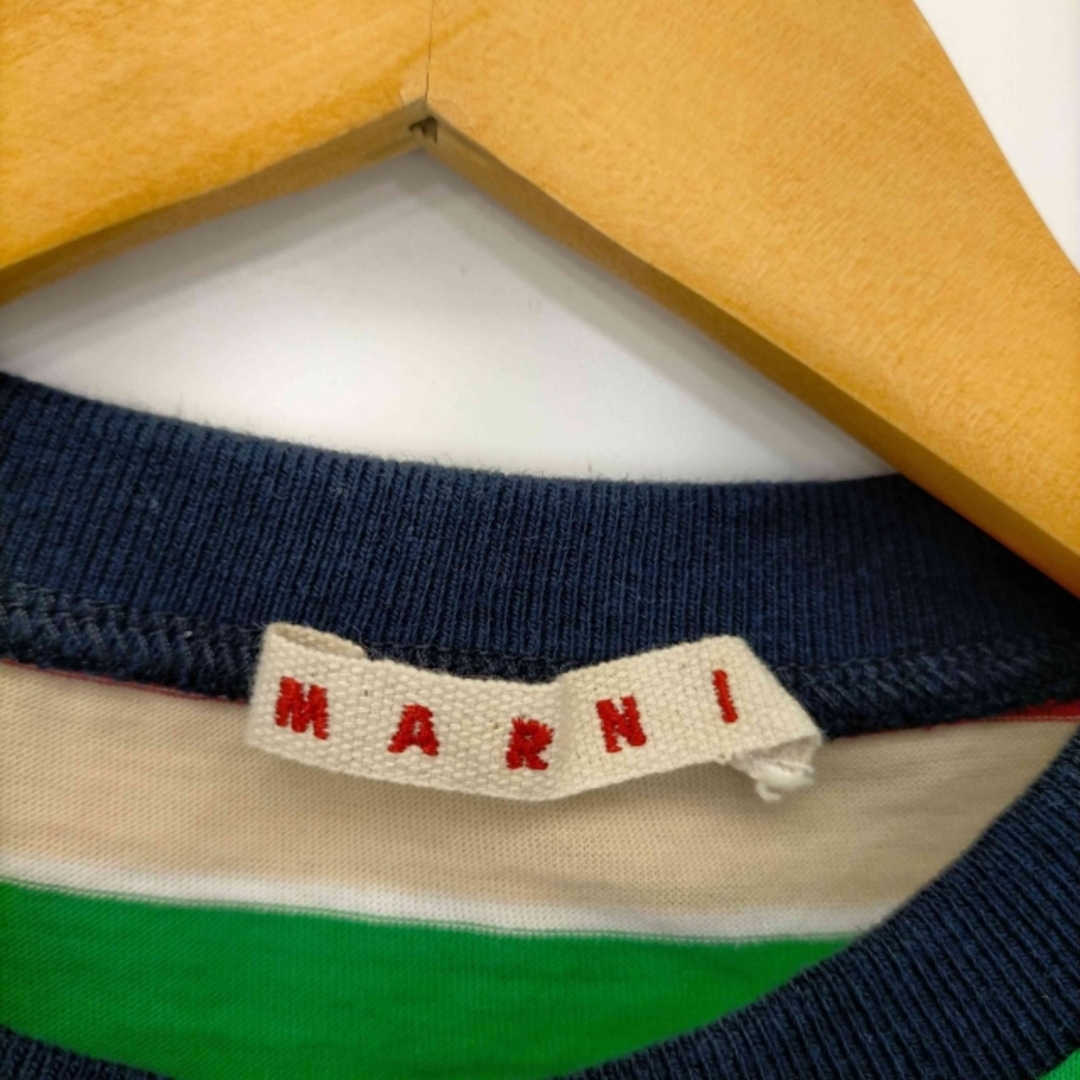 Marni(マルニ)のMARNI(マルニ) フリルデザイン ボーダーTシャツ レディース トップス レディースのトップス(Tシャツ(半袖/袖なし))の商品写真