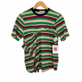 Marni - MARNI(マルニ) フリルデザイン ボーダーTシャツ レディース トップス