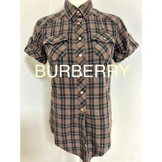 バーバリーブルーレーベル(BURBERRY BLUE LABEL)のバーバリーブルーレーベル  チェックシャツ(シャツ/ブラウス(半袖/袖なし))