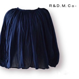 【美品】R&D.M.Co-/OLDMANSTAILOR ギャザースモックネイビー(シャツ/ブラウス(長袖/七分))