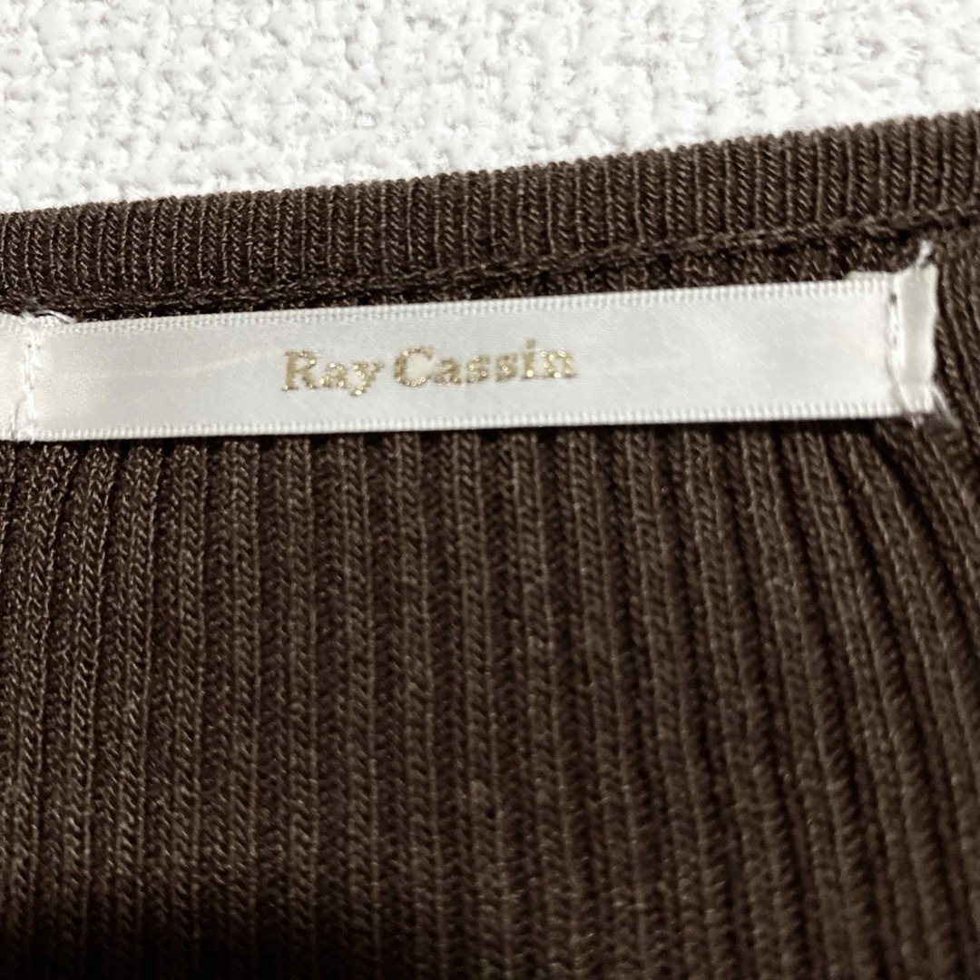 RAY CASSIN FAVORI(レイカズンフェバリ)のRay Cassin(レイカズン)・長袖 シフォン 切替 カットソー(F) レディースのトップス(カットソー(長袖/七分))の商品写真