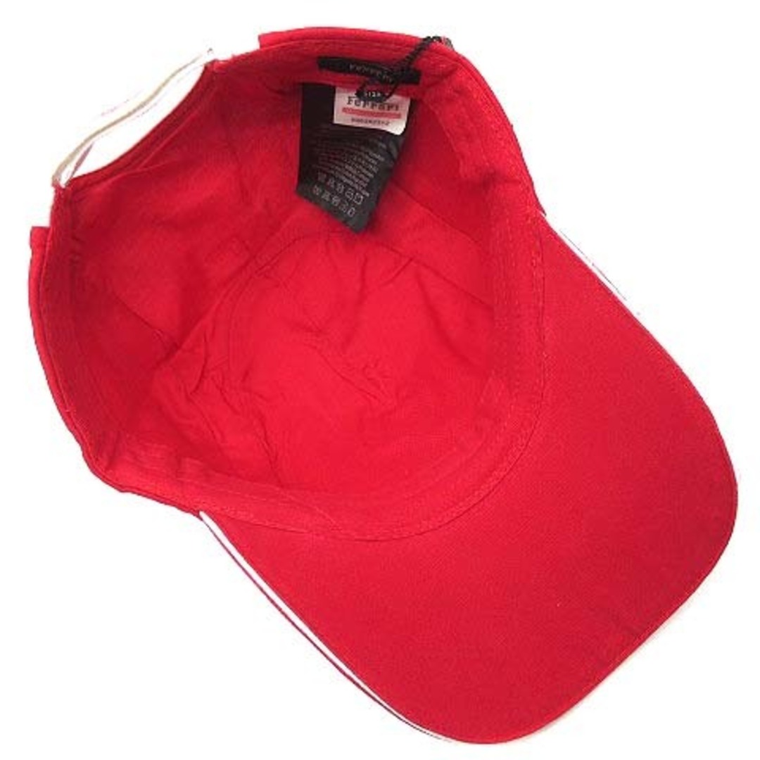 Ferrari(フェラーリ)のフェラーリ Ferrari エンブレム ロゴ キャップ 帽子 レッド ホワイト メンズの帽子(キャップ)の商品写真