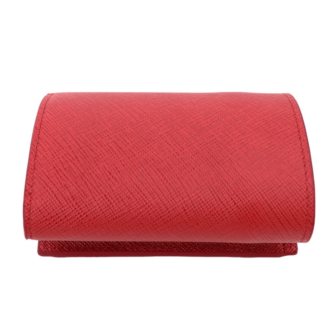 PRADA(プラダ)のプラダ 三つ折り財布 1MH021 QWA F068Z FUOCO フォーコ 赤 レディースのファッション小物(財布)の商品写真