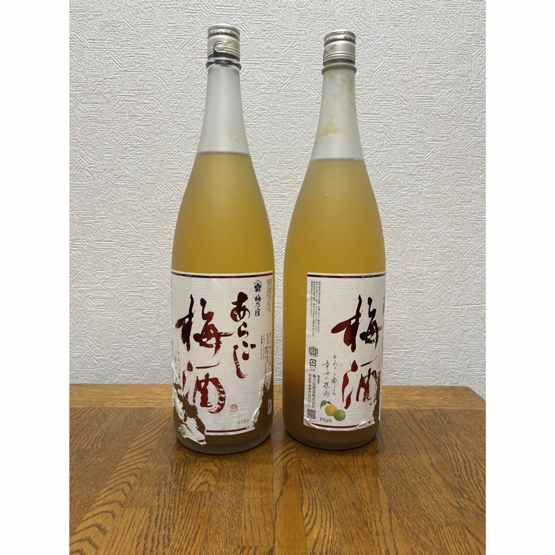 梅乃宿酒造(ウメノヤドシュゾウ)の梅乃宿酒造 梅乃宿 あらごし梅酒 1800ml×2本 食品/飲料/酒の酒(リキュール/果実酒)の商品写真