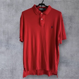 ポロラルフローレン(POLO RALPH LAUREN)のラルフローレン 90s 半袖 ポロシャツ L相当 赤 Polo(ポロシャツ)