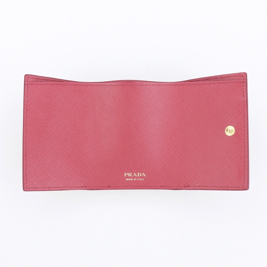 PRADA(プラダ)のプラダ 三つ折り財布 1MH021 QWA F0505 PEONIA ピンク レディースのファッション小物(財布)の商品写真