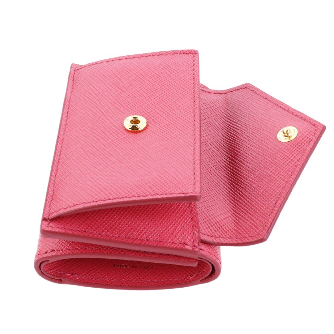 PRADA - プラダ 三つ折り財布 1MH021 QWA F0505 PEONIA ピンクの PRADA - プラダ 三つ折り財布 1MH021 QWA F0505 PEONIA ピンクの
