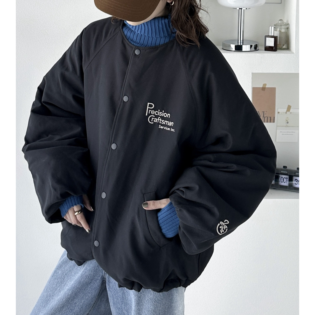 JAVAノーカラーブルゾン レディースのジャケット/アウター(ノーカラージャケット)の商品写真