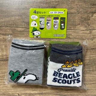 SNOOPY - スヌーピー　ソックス　4足セット　新品　未使用