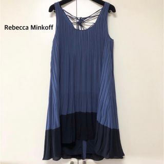 レベッカミンコフ(Rebecca Minkoff)のREBECCAMINKOFF プリーツミニドレス(ミニドレス)