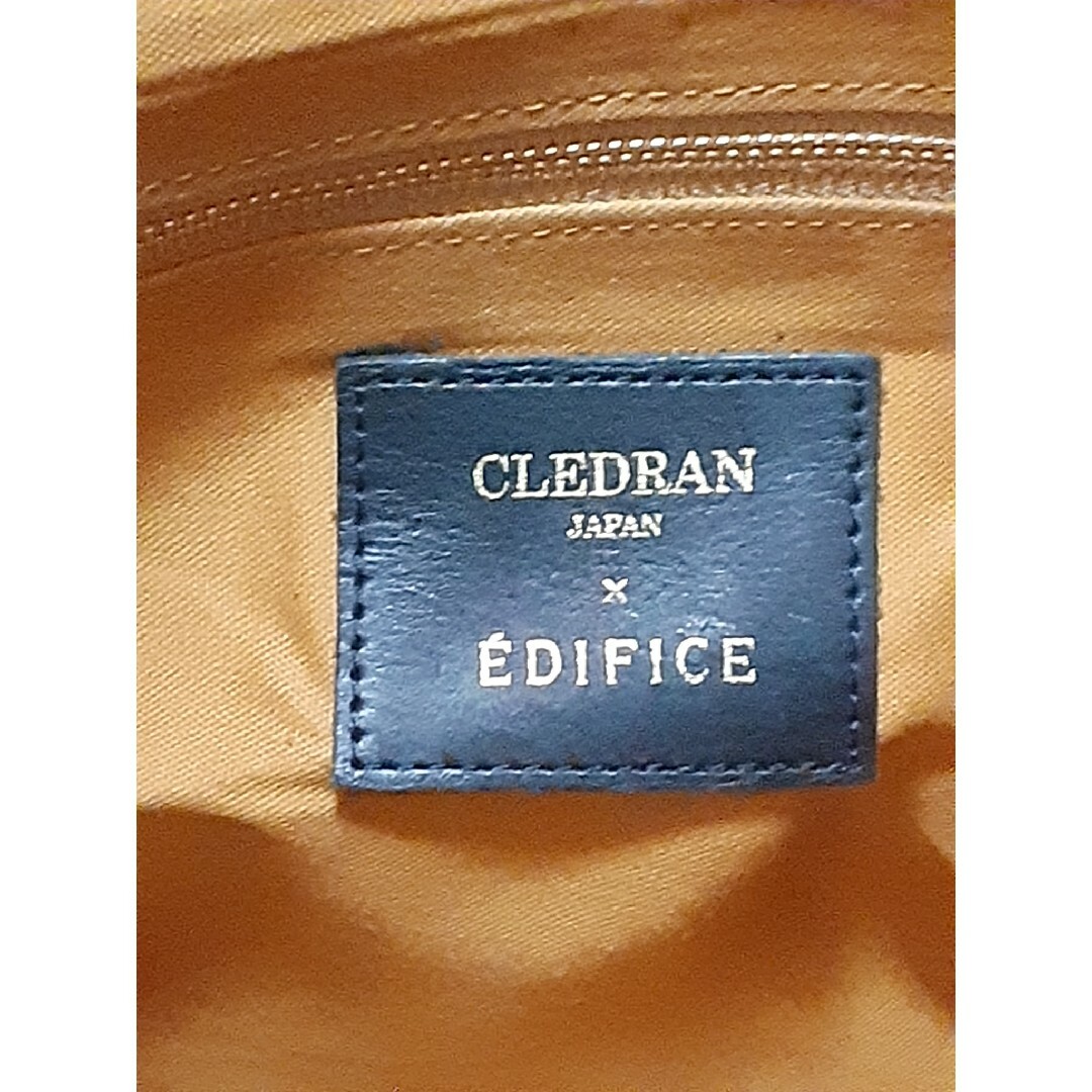 CLEDRAN×EDIFICE 本革/大型/手提げバッグ/セカンドバッグ メンズのバッグ(トートバッグ)の商品写真