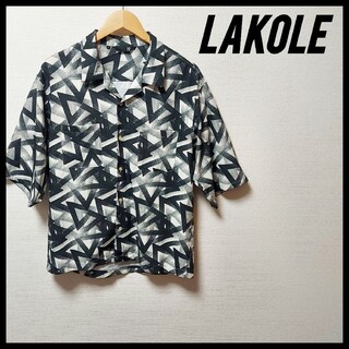 ラコレ(LAKOLE)のLAKOLE　ラコレ　メンズ　Ｍサイズ　シャツ　半袖　カジュアル　コーデ(シャツ)
