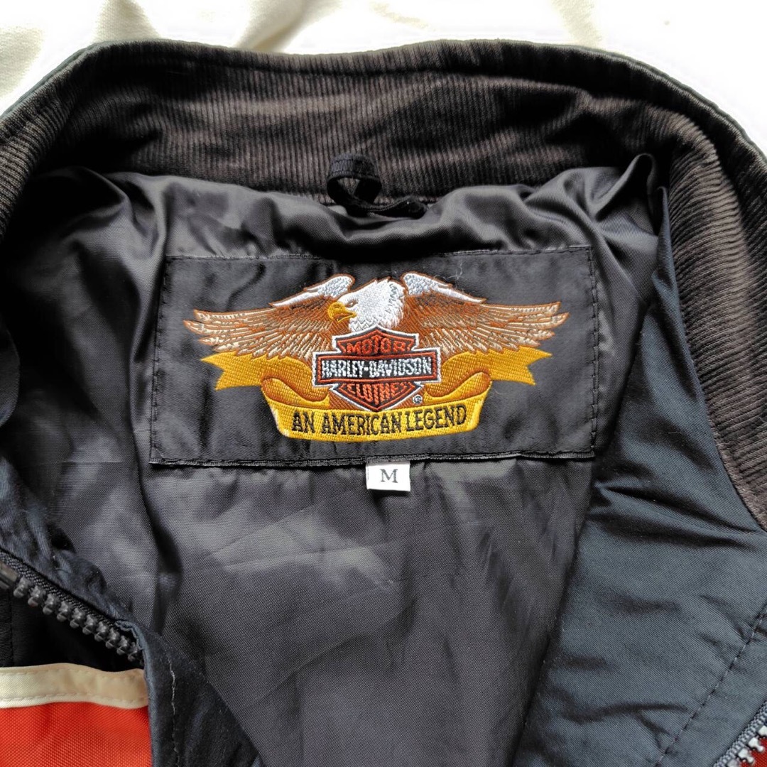 Harley Davidson(ハーレーダビッドソン)の米国製 90s メンズM HARLEY DAVIDSON ヴィンテージレーシング メンズのジャケット/アウター(ライダースジャケット)の商品写真