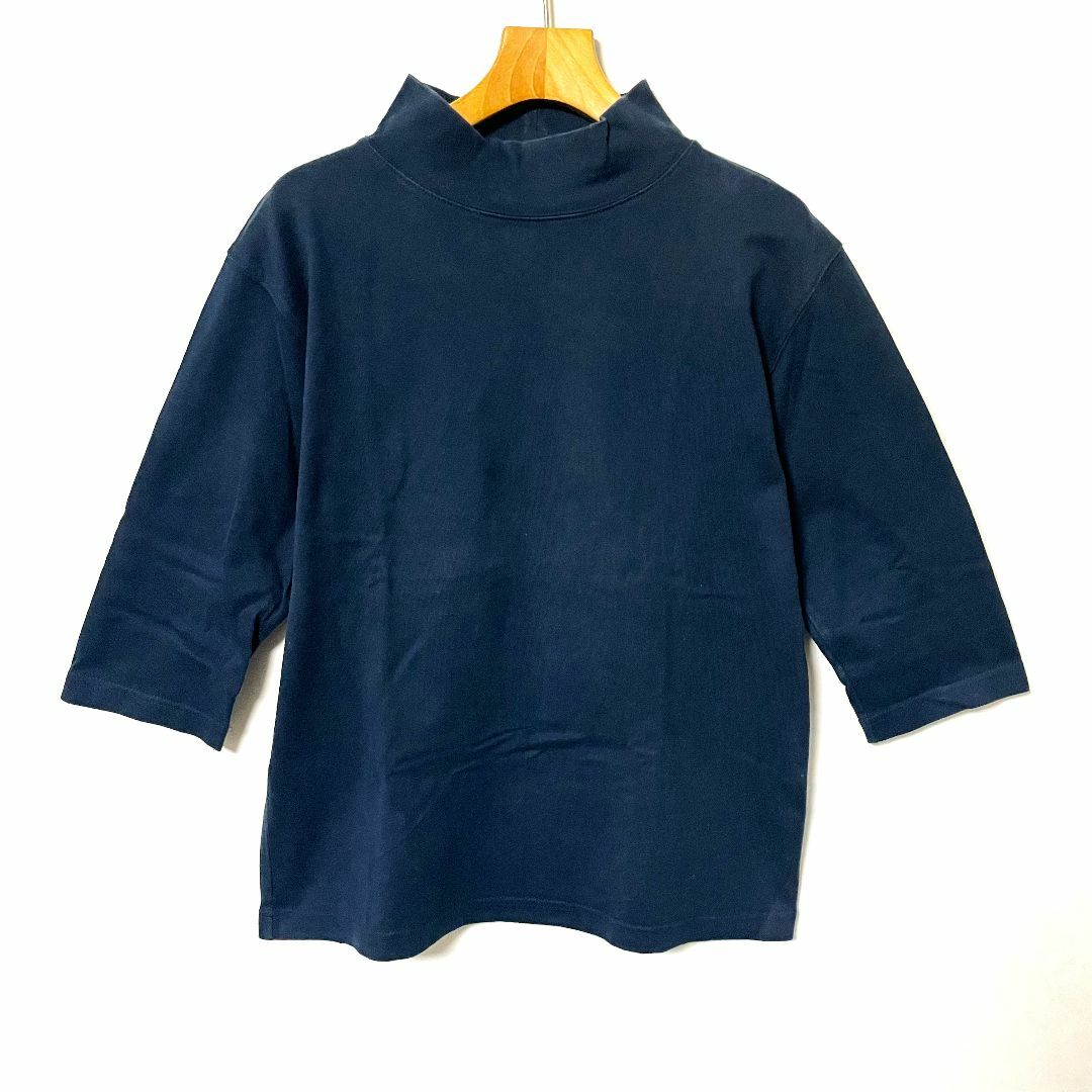 URBAN RESEARCH(アーバンリサーチ)のURBANRESEARCH　ハーフネックTシャツ　半袖5部丈 S メンズのトップス(Tシャツ/カットソー(半袖/袖なし))の商品写真