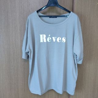 新品 未使用 英字 プリント 半袖 Tシャツ レディース ３Ｌサイズ(Tシャツ(半袖/袖なし))