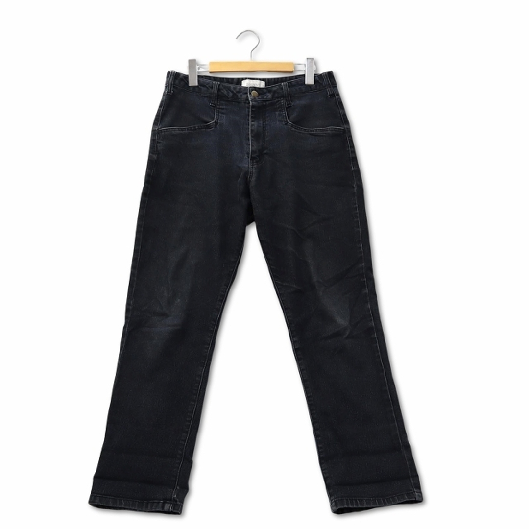 BROWNY(ブラウニー)のブラウニー BROWNY コットン ストレッチ デニム パンツ M ブラック メンズのパンツ(デニム/ジーンズ)の商品写真