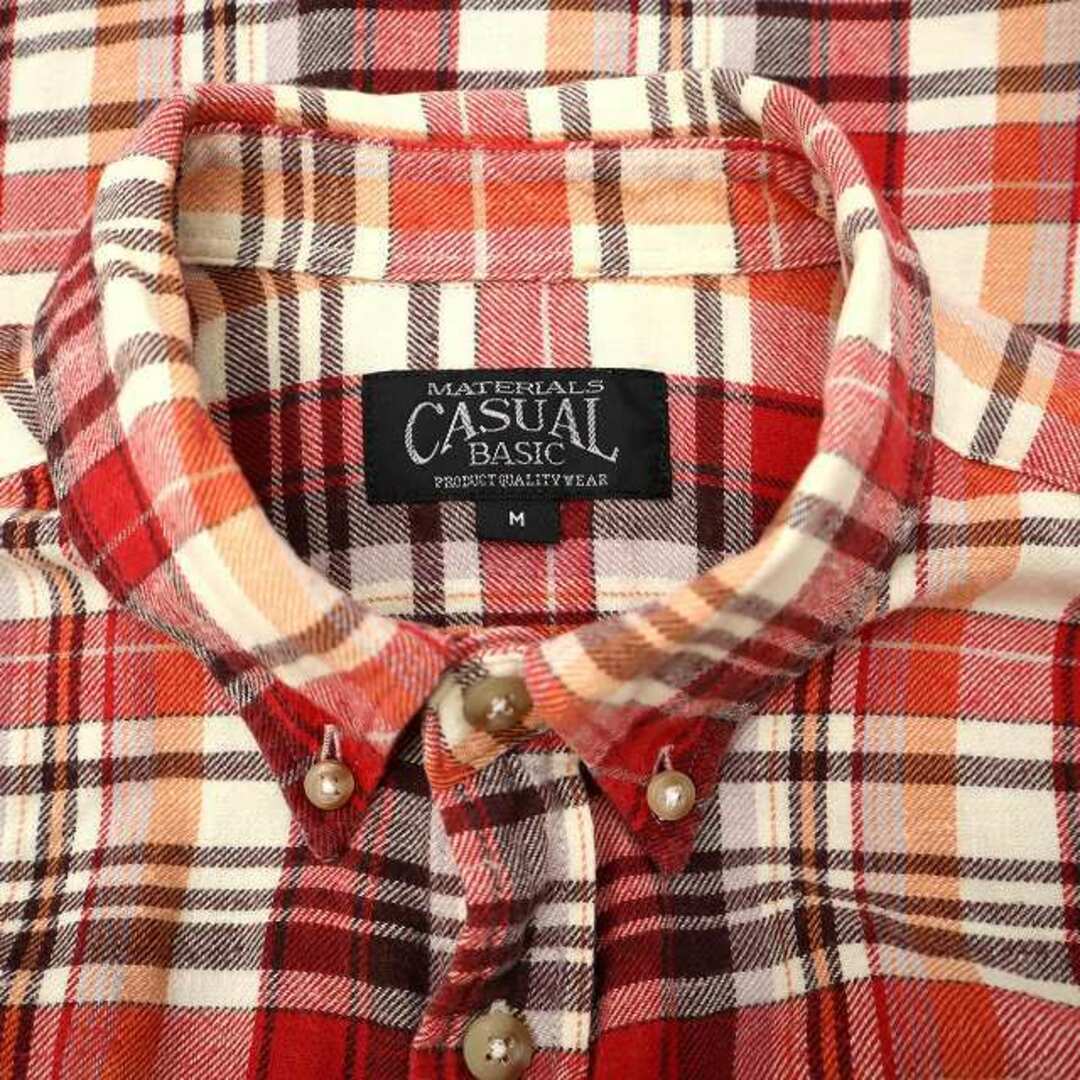 other(アザー)のMATERLALS CASUAL BASIC チェック ボタンダウン ネルシャツ メンズのトップス(シャツ)の商品写真