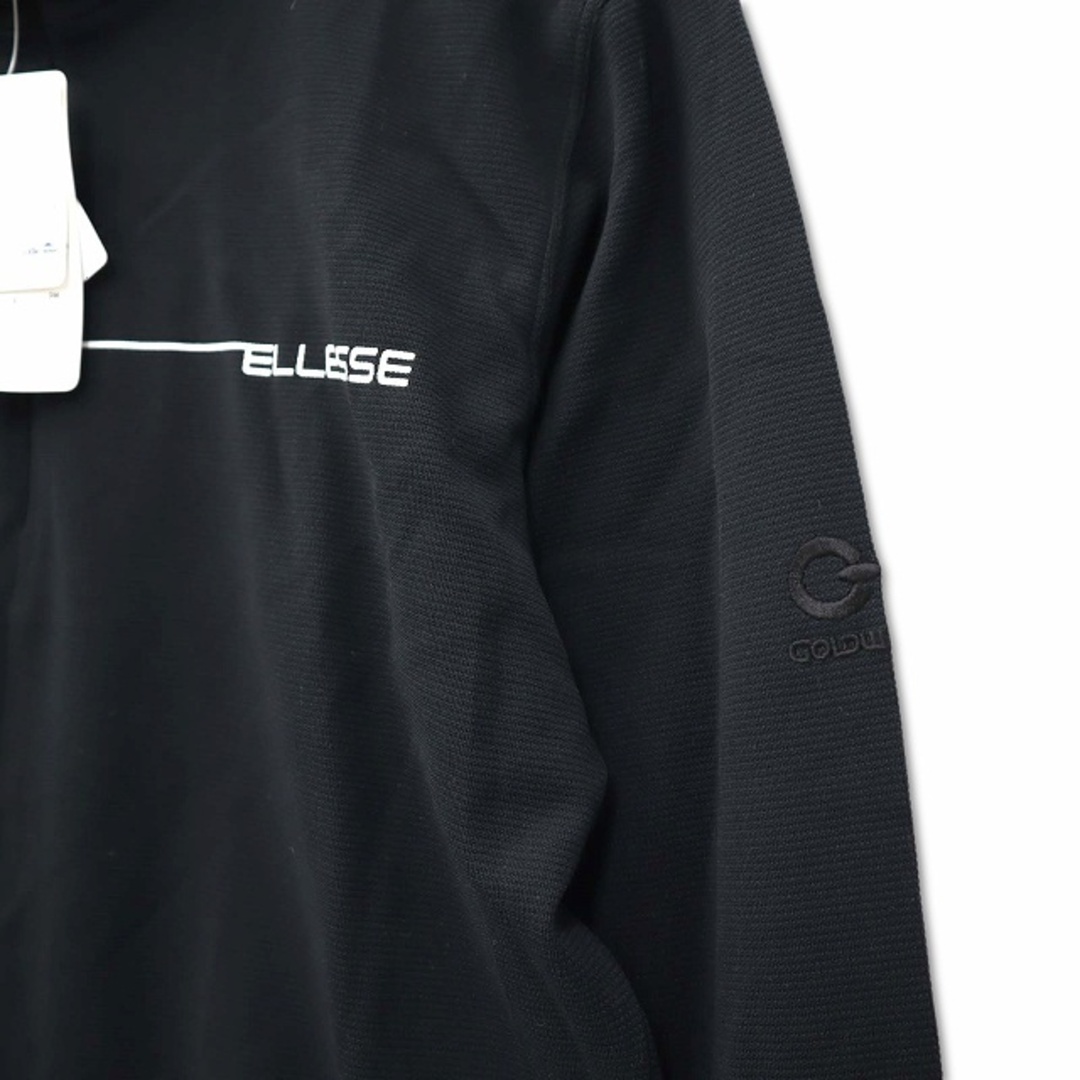 ellesse(エレッセ)のエレッセ ellesse UVケア テニス ハーフジップ 長袖 Tシャツ 黒 M スポーツ/アウトドアのテニス(ウェア)の商品写真