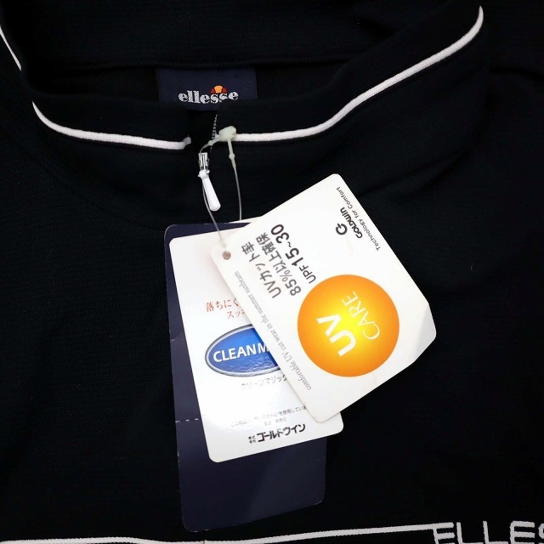 ellesse(エレッセ)のエレッセ ellesse UVケア テニス ハーフジップ 長袖 Tシャツ 黒 M スポーツ/アウトドアのテニス(ウェア)の商品写真