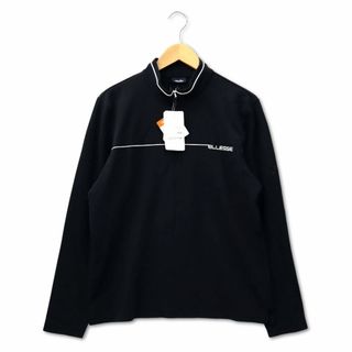 エレッセ(ellesse)のエレッセ ellesse UVケア テニス ハーフジップ 長袖 Tシャツ 黒 M(ウェア)