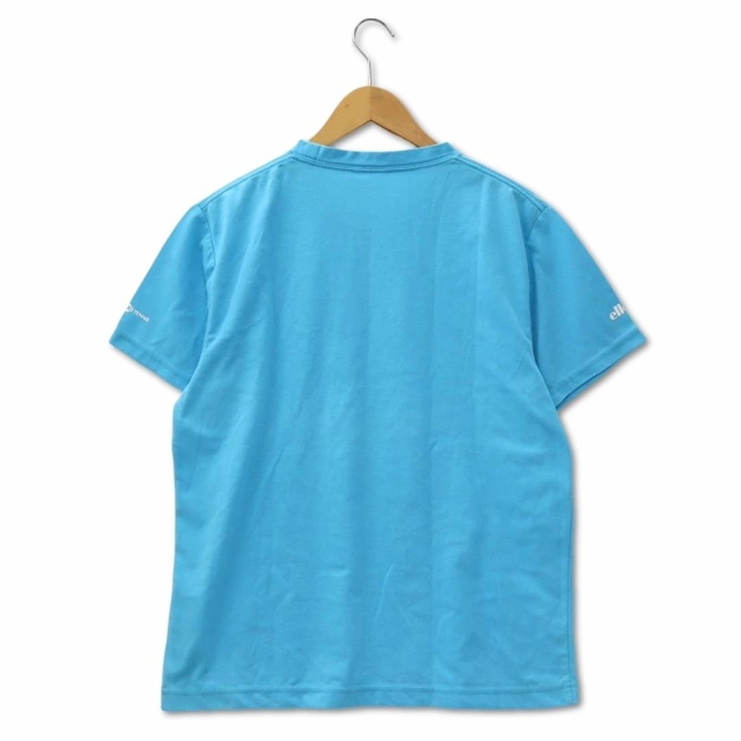 ellesse(エレッセ)のエレッセ ellesse ラウンドネック 半袖 プリントTシャツ 水色 M レディースのトップス(Tシャツ(半袖/袖なし))の商品写真