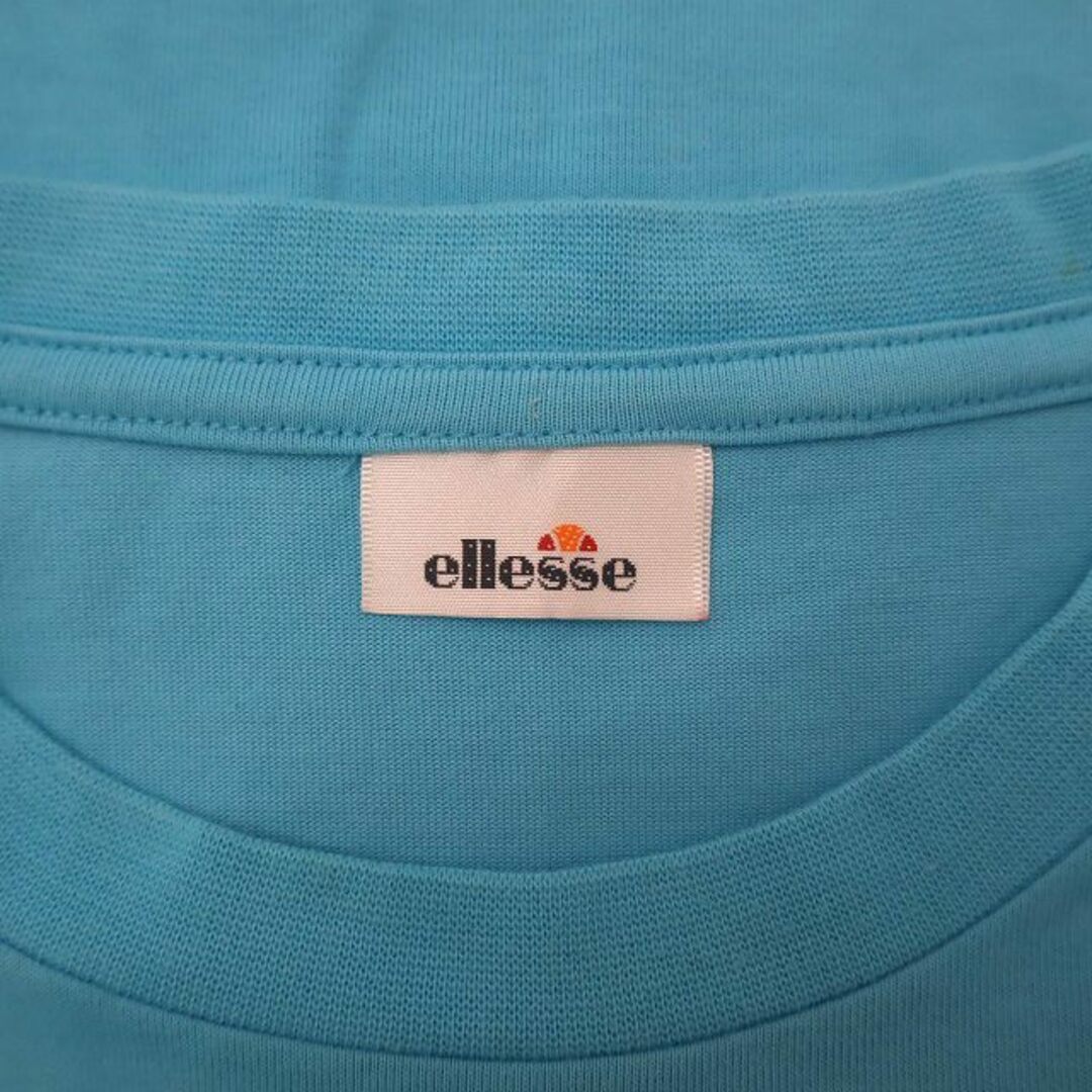 ellesse(エレッセ)のエレッセ ellesse ラウンドネック 半袖 プリントTシャツ 水色 M レディースのトップス(Tシャツ(半袖/袖なし))の商品写真