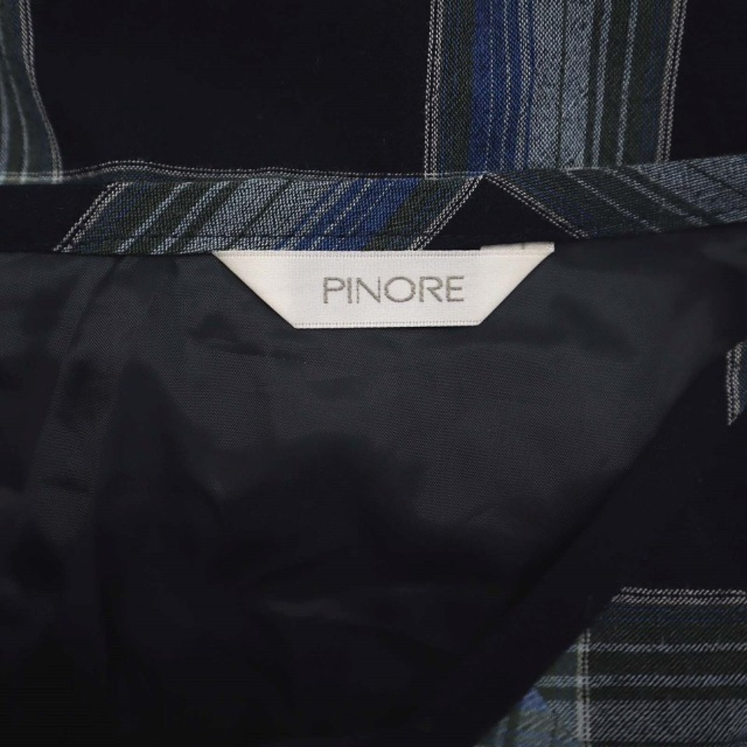 ピノーレ PINORE 春夏素材 チェック柄 ベスト ロングスカート 上下 レディースのスカート(ロングスカート)の商品写真