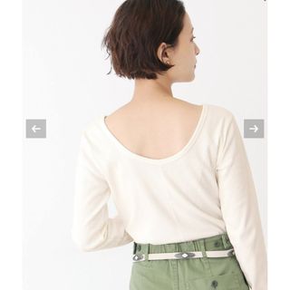 スピックアンドスパン(Spick & Span)のspick&span バックオープンリブプルオーバー(Tシャツ(長袖/七分))