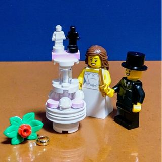 レゴ(Lego)のレゴ★ウェディング ケーキ入刀 オリジナルアレンジ  激レア(キャラクターグッズ)