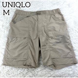 ユニクロ(UNIQLO)の試着のみ✨ユニクロ　メンズ　パラシュートカーゴパンツ　ベージュ　M 半ズボン(ショートパンツ)