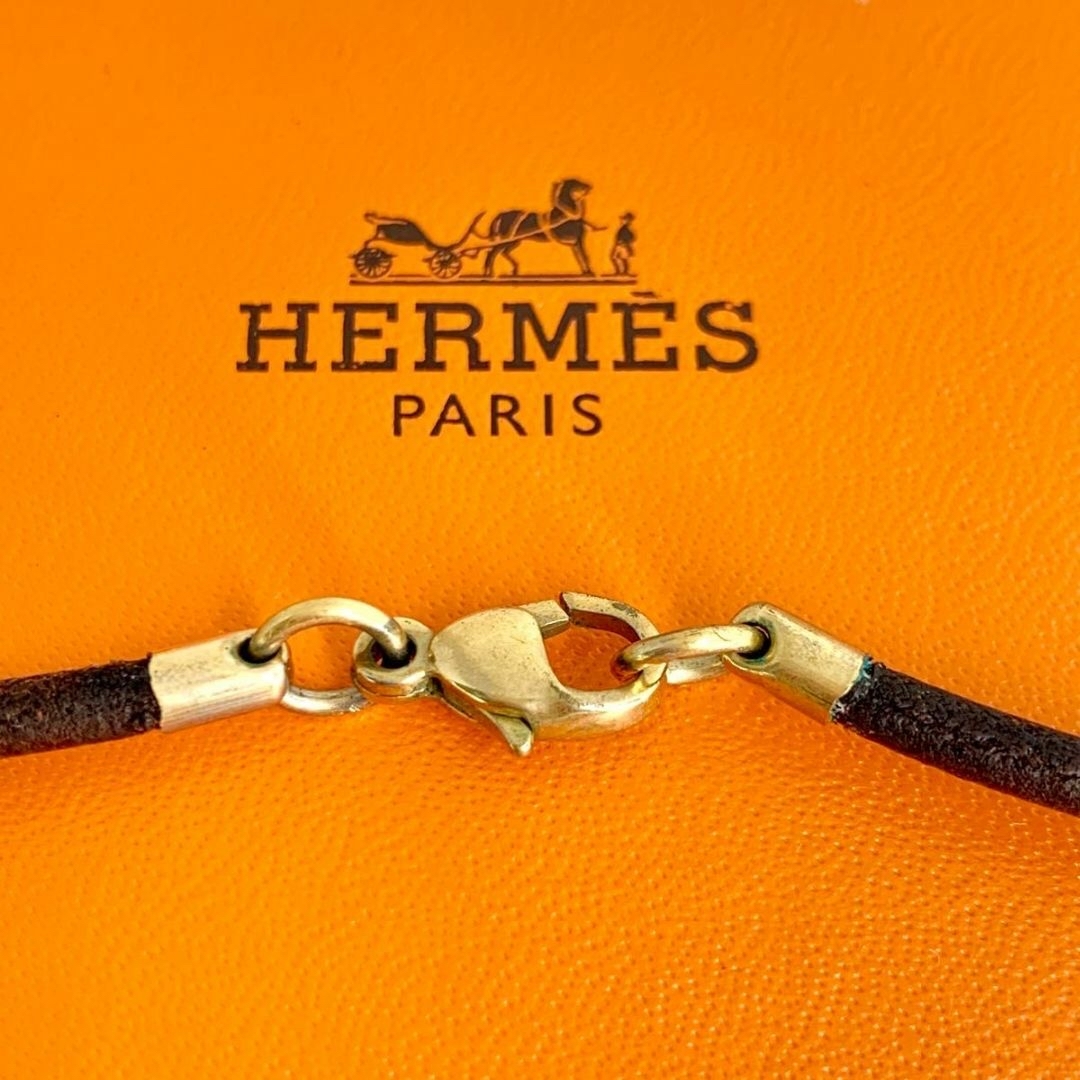 Hermes(エルメス)のHERMES エルメス ホース ヘッド ネックレス チョーカー ゴールド df4 レディースのアクセサリー(ネックレス)の商品写真