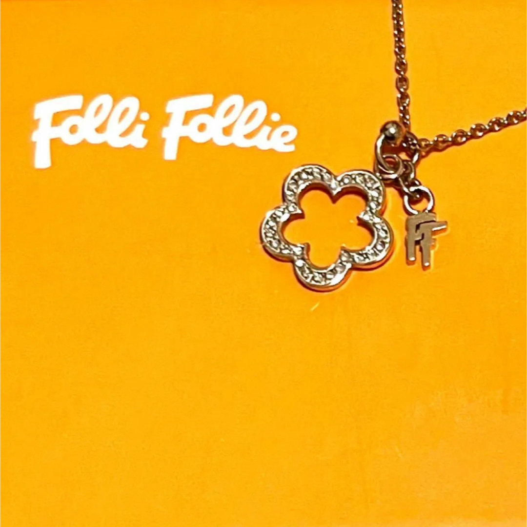 Folli Follie(フォリフォリ)の値下げ中 FolliFollie フォリフォリ ネックレス 花 ピンクゴールド レディースのアクセサリー(ネックレス)の商品写真