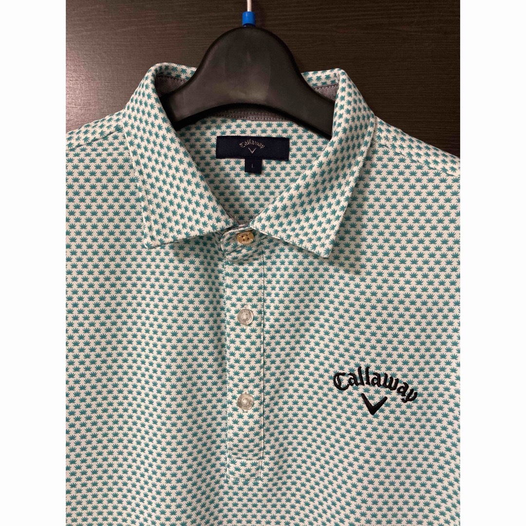 Callaway Golf(キャロウェイゴルフ)のキャロウェイゴルフ　半袖ポロシャツ　Lサイズ メンズのトップス(ポロシャツ)の商品写真