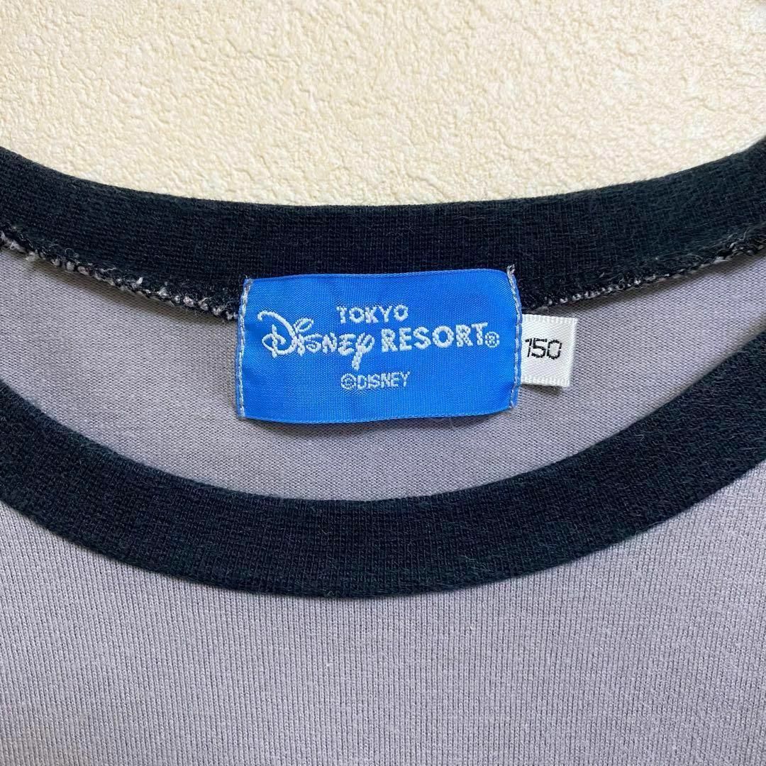 Disney(ディズニー)のディズニー　ミニー　かすれプリントロングTシャツ　グレー　150 子供服　女の子 キッズ/ベビー/マタニティのキッズ服女の子用(90cm~)(Tシャツ/カットソー)の商品写真