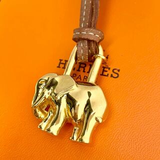 エルメス(Hermes)のHERMES エルメス エレファント 南京錠 カデナ パドロック メタル 象(ネックレス)