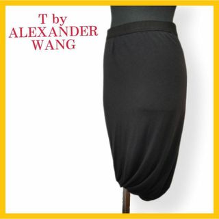 T by Alexander Wang - 美品 ティーバイ アレキサンダーワン スカート タイト バルーン ニット S 黒