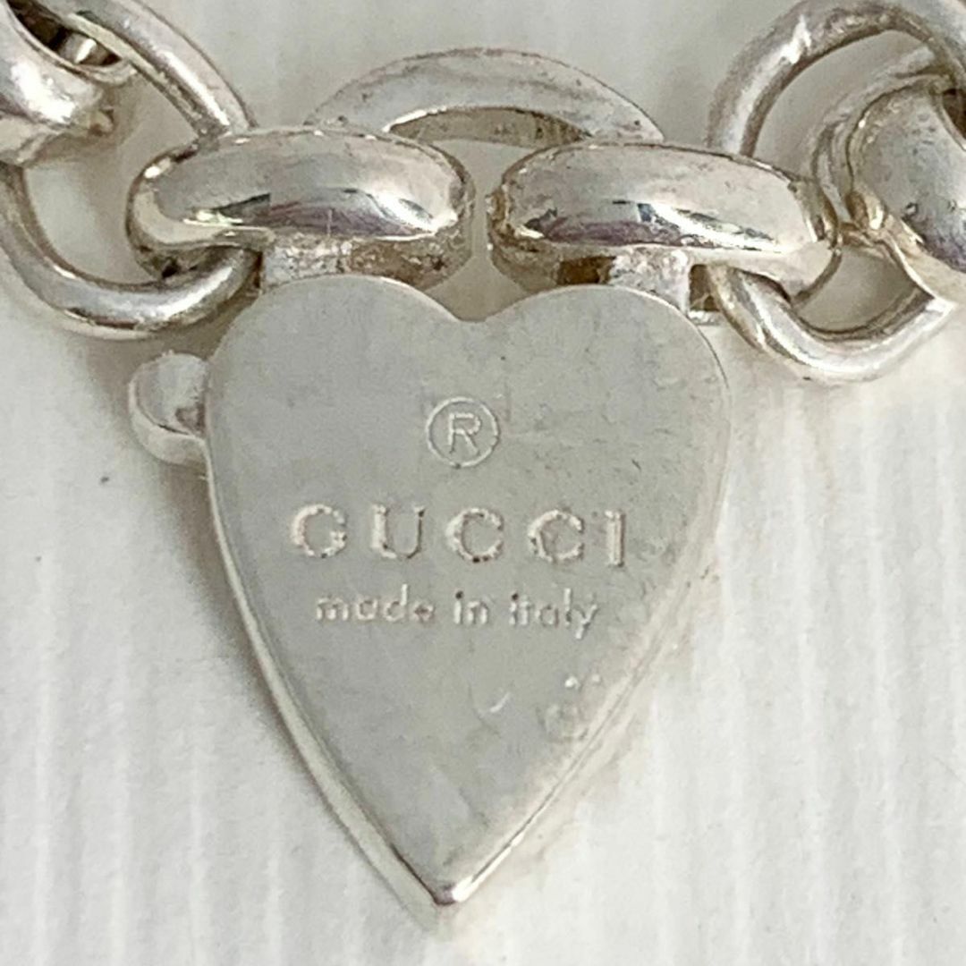 Gucci(グッチ)のGUCCI グッチ チェーン ハートモチーフ リング 指輪 13号 レディースのアクセサリー(リング(指輪))の商品写真