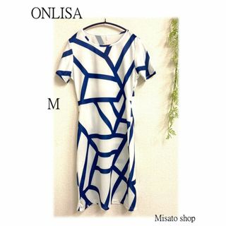 ★ONLISA★ オンリサ ストレッチ ワンピース M(ひざ丈ワンピース)