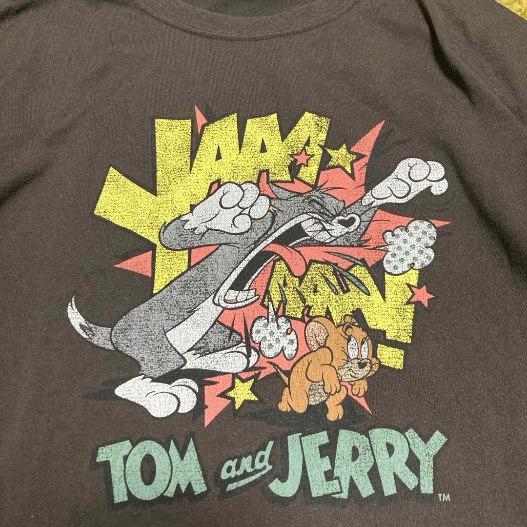 Right-on(ライトオン)のTOM and JERRY 「トムとジェリー」キッズロンT 150㎝ グレー キッズ/ベビー/マタニティのキッズ服男の子用(90cm~)(Tシャツ/カットソー)の商品写真