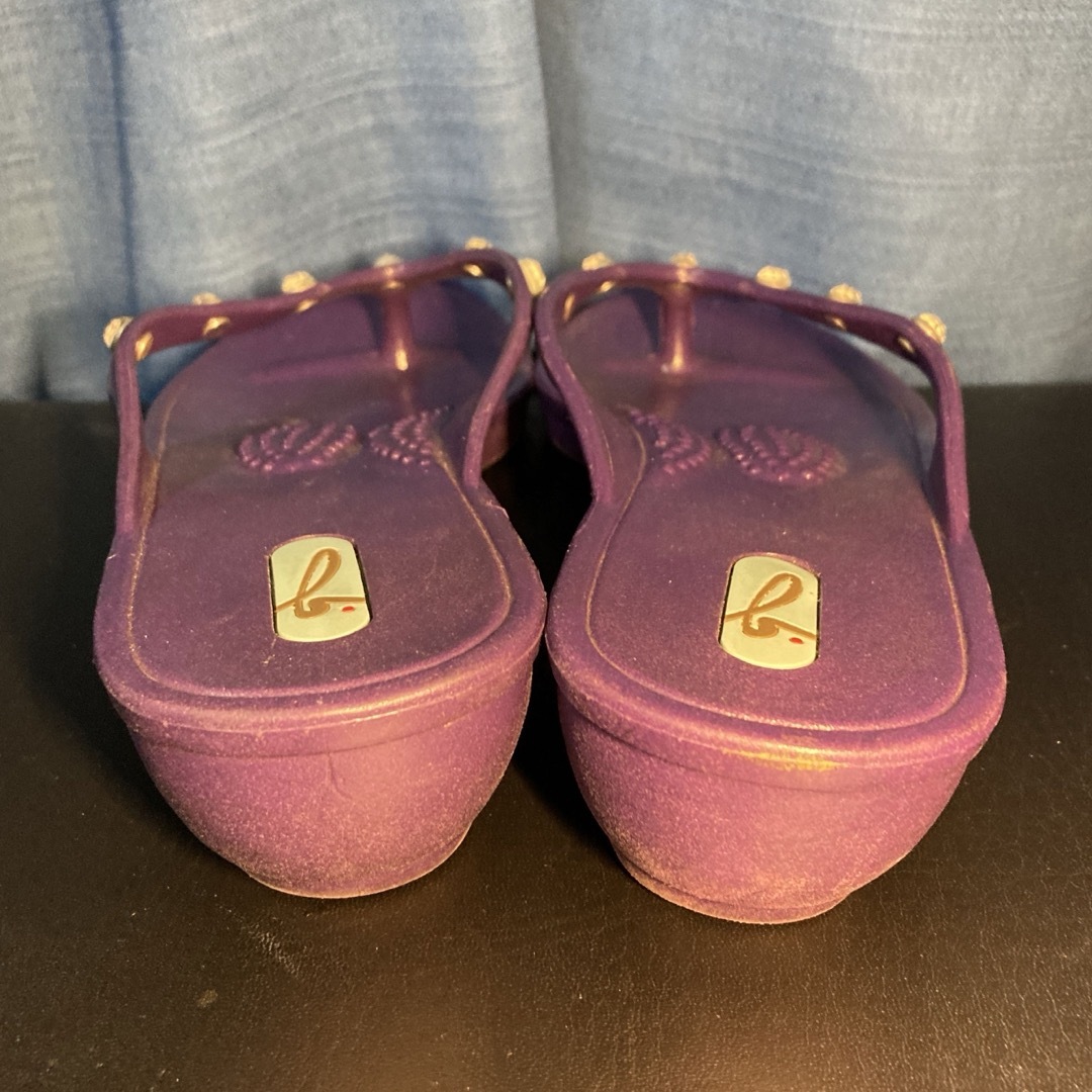 【OKAb オカビー】アメリカ製　ビジューサンダル　ラインストーン　S サイズ レディースの靴/シューズ(ミュール)の商品写真