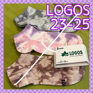 30 【LOGOS】春色が可愛い＆タイダイ染め‼️ロゴス レディース靴下3足組