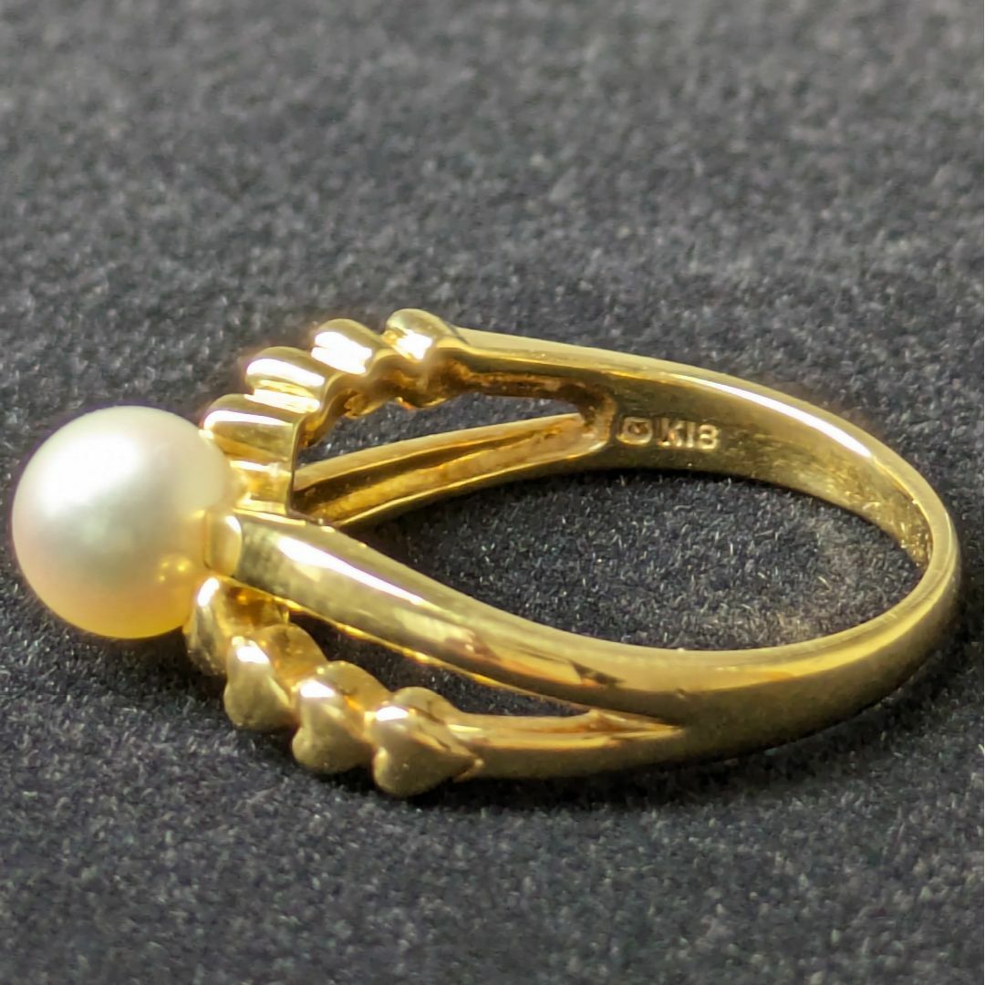 MIKIMOTO(ミキモト)の898 ミキモトパールリングK18YGイエローゴールド約6.0mm13号 レディースのアクセサリー(リング(指輪))の商品写真