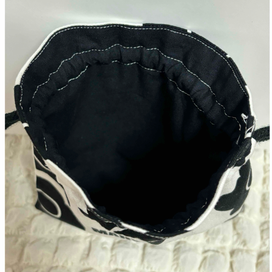 MARY QUANT(マリークワント)のハンドメイド　マリークワント柄　巾着　ポーチ ハンドメイドのファッション小物(ポーチ)の商品写真