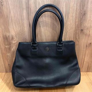 トリーバーチ(Tory Burch)のTory Burch トリーバーチ 牛革 レザー 黒 トートバッグ(トートバッグ)