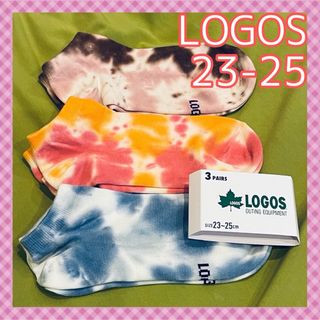 30 【LOGOS】春色が可愛い＆タイダイ染め‼️ロゴス レディース靴下3足組