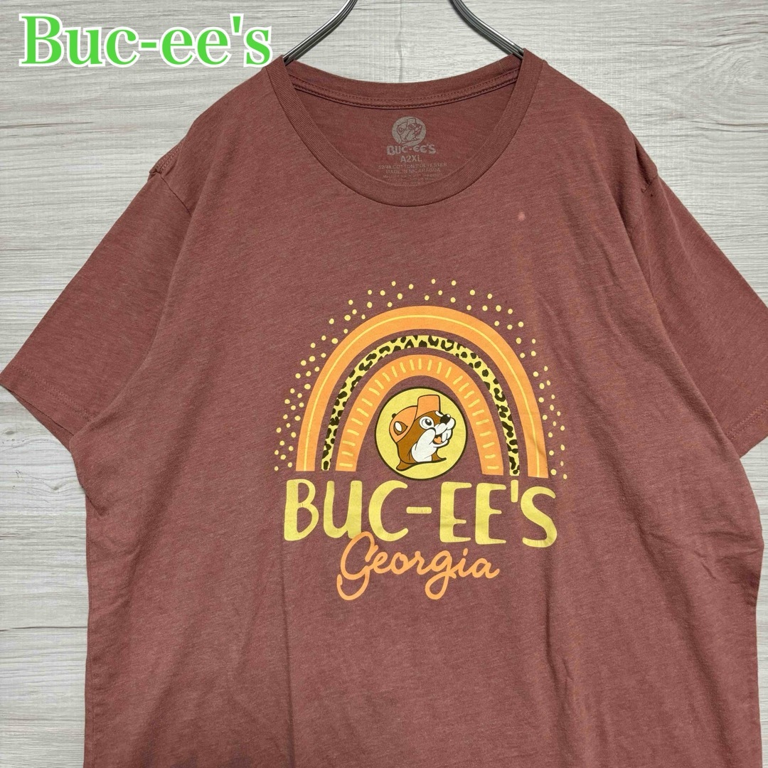 【入手困難】Buc-ee's バッキーズ Tシャツ　2XLサイズ　センターロゴ メンズのトップス(Tシャツ/カットソー(半袖/袖なし))の商品写真