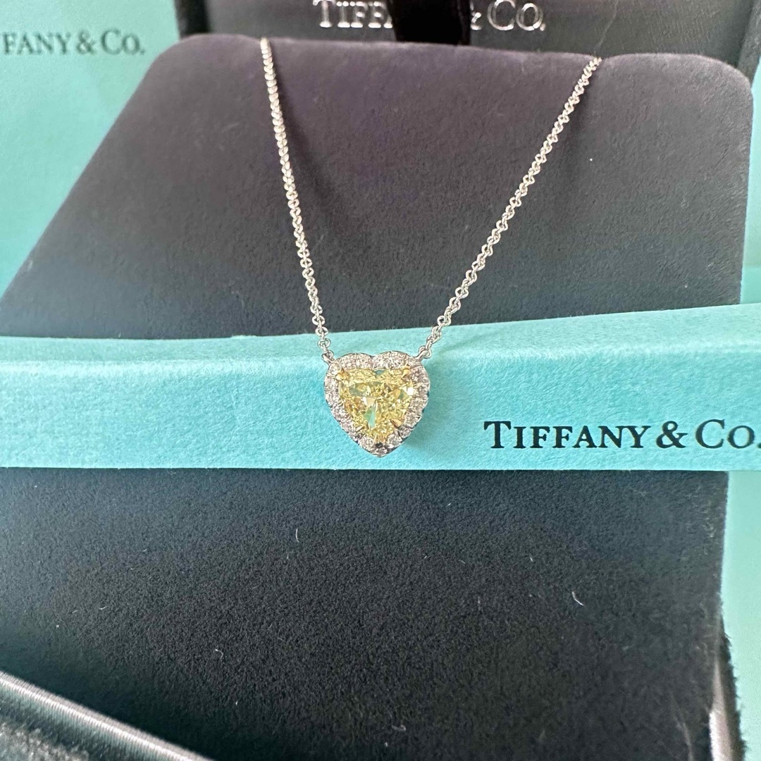 Tiffany & Co.(ティファニー)のTiffany&Co.イエローダイヤモンド0.67ctソレスト ハートネックレス レディースのアクセサリー(ネックレス)の商品写真