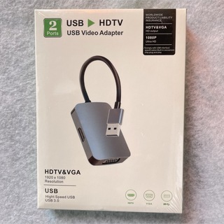 新品✨ USB3.0 HDMI VGA Micro 変換ケーブル アダプタ ハブ(映像用ケーブル)