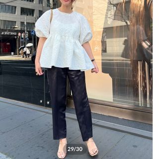 OHGA FLOWER BLOUSE オーガ　ブラウス　ジャガード　新品タグ付き